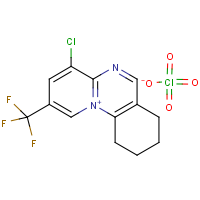 4-chloro-2-(trifluoromethyl)-7H,8H,9H,10H-pyrido[1,2-a]quinazolin-11-ium perchlorate