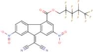 2,2,3,3,4,4,5,5,5-nonafluoropentyl 9-(dicyanomethylidene)-2,7-dinitro-9H-fluorene-4-carboxylate