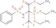 ethyl 2-(diethoxyphosphoryl)-3,3,3-trifluoro-2-[(phenylsulphonyl)amino]propanoate