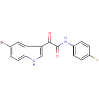 N1-(4-fluorophenyl)-2-(5-bromo-1H-indol-3-yl)-2-oxoacetamide