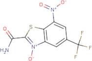 2-(Aminocarbonyl)-7-nitro-5-(trifluoromethyl)-1,3-benzothiazol-3-ium-3-olate