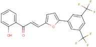 3-{5-[3,5-di(trifluoromethyl)phenyl]-2-furyl}-1-(2-hydroxyphenyl)prop-2-en-1-one