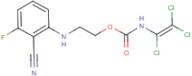 2-(2-cyano-3-fluoroanilino)ethyl N-(1,2,2-trichlorovinyl)carbamate