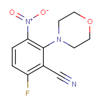 6-Fluoro-2-(morpholin-4-yl)-3-nitrobenzonitrile