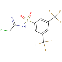 N1-(2-chloroethanimidoyl)-3,5-di(trifluoromethyl)benzene-1-sulphonamide