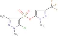 1-methyl-3-(trifluoromethyl)-1H-pyrazol-5-yl 5-chloro-1,3-dimethyl-1H-pyrazole-4-sulphonate