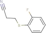 3-[(2-fluorophenyl)thio]propanenitrile