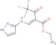 ethyl 3-(1H-pyrazol-3-ylamino)-2-(2,2,2-trifluoroacetyl)acrylate