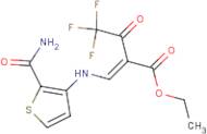 ethyl 3-{[2-(aminocarbonyl)-3-thienyl]amino}-2-(2,2,2-trifluoroacetyl)acrylate