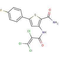 5-(4-fluorophenyl)-3-[(2,3,3-trichloroacryloyl)amino]thiophene-2-carboxamide