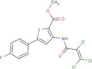 methyl 5-(4-fluorophenyl)-3-[(2,3,3-trichloroacryloyl)amino]thiophene-2-carboxylate