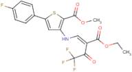 methyl 3-{[2-(ethoxycarbonyl)-4,4,4-trifluoro-3-oxobut-1-enyl]amino}-5-(4-fluorophenyl)thiophene...