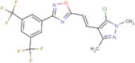 5-[2-(5-chloro-1,3-dimethyl-1H-pyrazol-4-yl)vinyl]-3-[3,5-di(trifluoromethyl)phenyl]-1,2,4-oxadiaz…