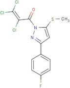 2,3,3-trichloro-1-[3-(4-fluorophenyl)-5-(methylthio)-1H-pyrazol-1-yl]prop-2-en-1-one