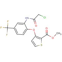 methyl 3-[2-[(2-chloroacetyl)amino]-4-(trifluoromethyl)phenoxy]thiophene-2-carboxylate