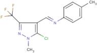 N1-{[5-chloro-1-methyl-3-(trifluoromethyl)-1H-pyrazol-4-yl]methylidene}-4-methylaniline