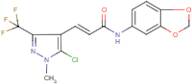 N1-(1,3-benzodioxol-5-yl)-3-[5-chloro-1-methyl-3-(trifluoromethyl)-1H-pyrazol-4-yl]acrylamide