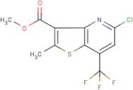 methyl 5-chloro-2-methyl-7-(trifluoromethyl)thieno[3,2-b]pyridine-3-carboxylate