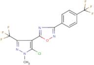 5-[5-chloro-1-methyl-3-(trifluoromethyl)-1H-pyrazol-4-yl]-3-[4-(trifluoromethyl)phenyl]-1,2,4-ox...