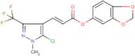 1,3-benzodioxol-5-yl 3-[5-chloro-1-methyl-3-(trifluoromethyl)-1H-pyrazol-4-yl]acrylate