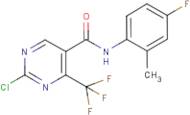 2-Chloro-N-(4-fluoro-2-methylphenyl)-4-(trifluoromethyl)pyrimidine-5-carboxamide