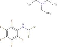 N,N-Diethylethan-1-aminium N-(2,3,4,5,6-pentafluorophenyl)carbamodithioate