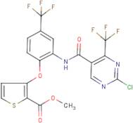 methyl 3-[2-({[2-chloro-4-(trifluoromethyl)pyrimidin-5-yl]carbonyl}amino)-4-(trifluoromethyl)phe...