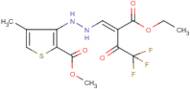 methyl 3-{2-[2-(ethoxycarbonyl)-4,4,4-trifluoro-3-oxobut-1-enyl]hydrazino}-4-methylthiophene-2-c...