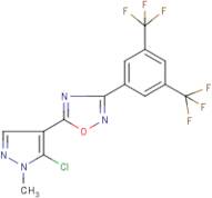 3-[3,5-bis(trifluoromethyl)phenyl]-5-(5-chloro-1-methyl-1H-pyrazol-4-yl)-1,2,4-oxadiazole