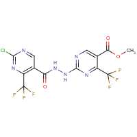 methyl 2-(2-{[2-chloro-4-(trifluoromethyl)pyrimidin-5-yl]carbonyl}hydrazino)-4-(trifluoromethyl)py…