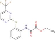 ethyl 2-oxo-2-(2-{[4-(trifluoromethyl)pyrimidin-2-yl]thio}anilino)acetate