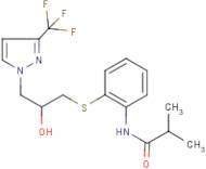 N1-[2-({2-hydroxy-3-[3-(trifluoromethyl)-1H-pyrazol-1-yl]propyl}thio)phenyl]-2-methylpropanamide