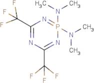 N2,N2,N2,N2-tetramethyl-4,6-di(trifluoromethyl)-1,3,5,2lambda~5~-triazaphosphinine-2,2-diamine