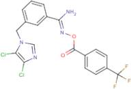 O1-[4-(trifluoromethyl)benzoyl]-3-[(4,5-dichloro-1H-imidazol-1-yl)methyl]benzene-1-carbohydroxim...