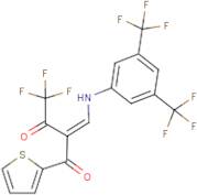 2-{[3,5-di(trifluoromethyl)anilino]methylidene}-4,4,4-trifluoro-1-(2-thienyl)butane-1,3-dione