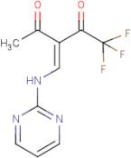 1,1,1-trifluoro-3-[(pyrimidin-2-ylamino)methylene]pentane-2,4-dione