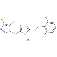 3-[(2-chloro-6-fluorobenzyl)thio]-5-[(4,5-dichloro-1H-imidazol-1-yl)methyl]-4-methyl-4H-1,2,4-tria…