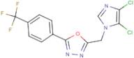 2-[(4,5-dichloro-1H-imidazol-1-yl)methyl]-5-[4-(trifluoromethyl)phenyl]-1,3,4-oxadiazole