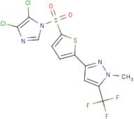 3-{5-[(4,5-dichloro-1H-imidazol-1-yl)sulphonyl]-2-thienyl}-1-methyl-5-(trifluoromethyl)-1H-pyrazole