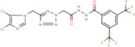 N'1-(2-{5-[(4,5-dichloro-1H-imidazol-1-yl)methyl]-2H-1,2,3,4-tetraazol-2-yl}acetyl)-3,5-di(trifluoro