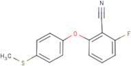 2-Fluoro-6-[4-(methylthio)phenoxy]benzonitrile