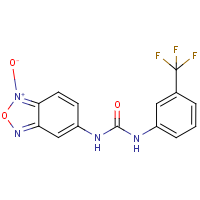 5-({[3-(trifluoromethyl)anilino]carbonyl}amino)-2,1,3-benzoxadiazol-1-ium-1-olate