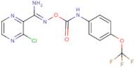 3-chloro-N'-({[4-(trifluoromethoxy)anilino]carbonyl}oxy)pyrazine-2-carboximidamide