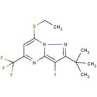 2-(tert-butyl)-7-(ethylthio)-3-iodo-5-(trifluoromethyl)pyrazolo[1,5-a]pyrimidine