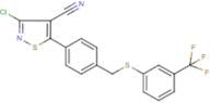3-chloro-5-[4-({[3-(trifluoromethyl)phenyl]thio}methyl)phenyl]isothiazole-4-carbonitrile
