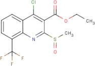 ethyl 4-chloro-2-(methylsulphinyl)-8-(trifluoromethyl)quinoline-3-carboxylate