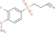 4-[(2-Cyanoethyl)sulphonyl]-2-fluoroanisole