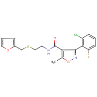 3-(2-Chloro-6-fluorophenyl)-N-(2-{[(fur-2-yl)methyl]sulphanyl}ethyl)-5-methylisoxazole-4-carboxami…