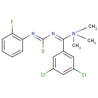 ((3,5-dichlorophenyl){[[(2-fluorophenyl)imino](sulphido)methyl]imino}methyl)(trimethyl)ammonium