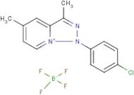 1-(4-chlorophenyl)-3,5-dimethyl-1H-[1,2,3]triazolo[1,5-a]pyridin-8-ium tetrafluoroborate